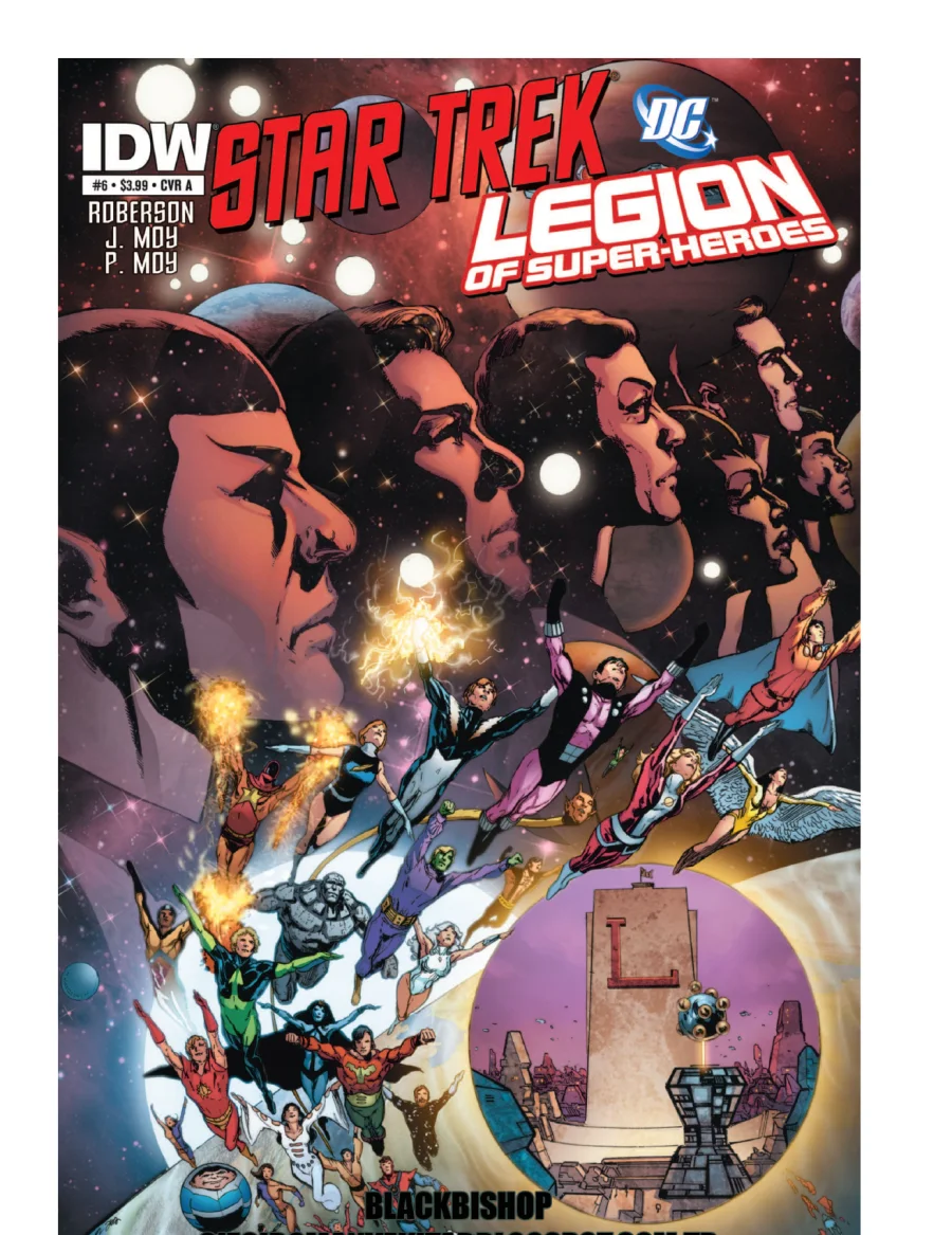 Star Trek / Legion of Super-Heroes 6 kapak görseli