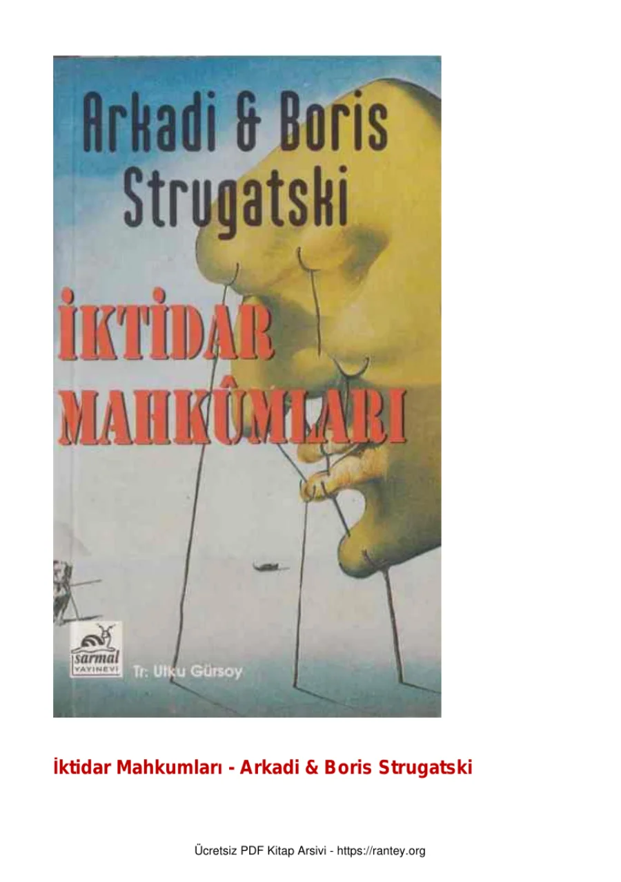 Strugatski İktidar Mahkumları kapak görseli