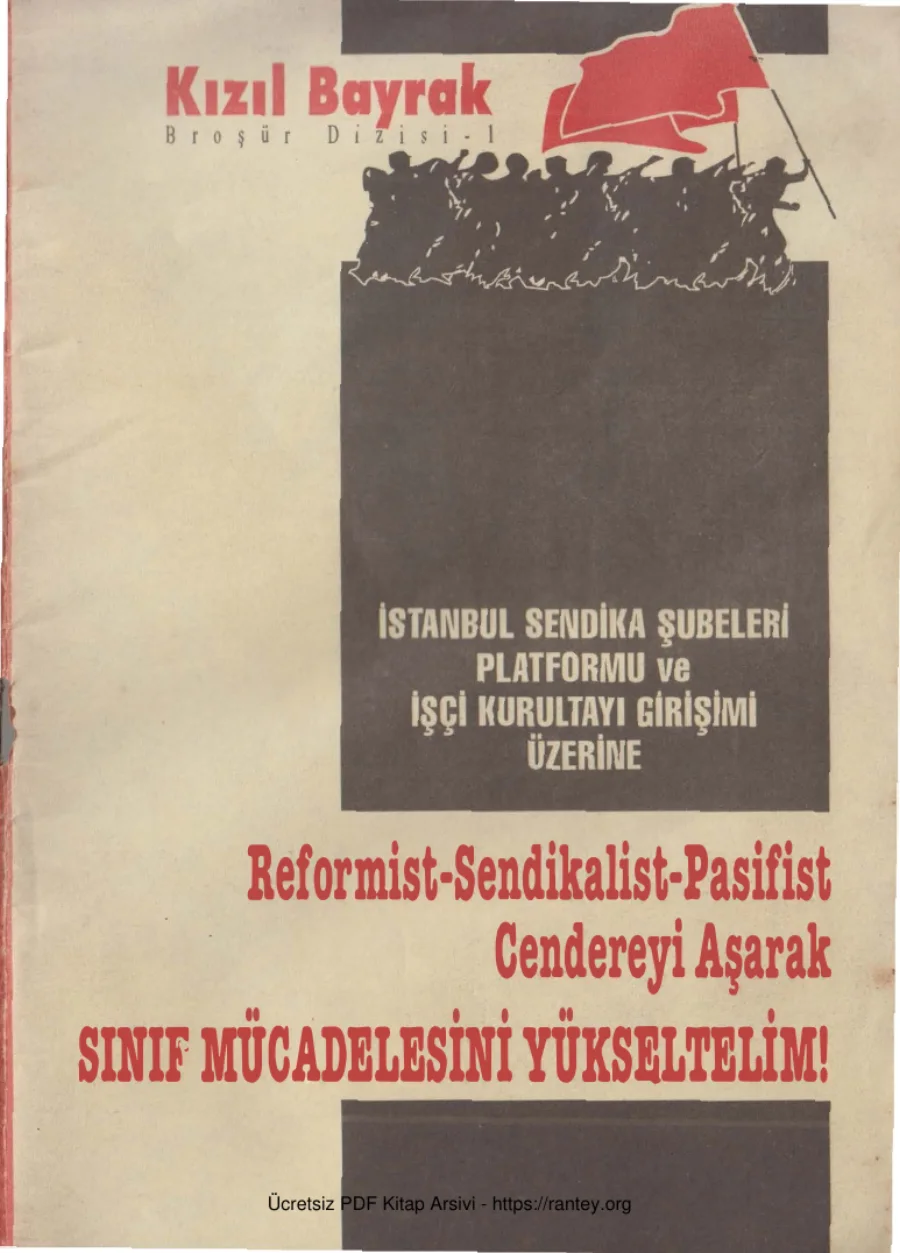 Şubeleri Platformu ve İşçi Kurultayı Girişimi Üzerine Ocak 1995 kapak görseli