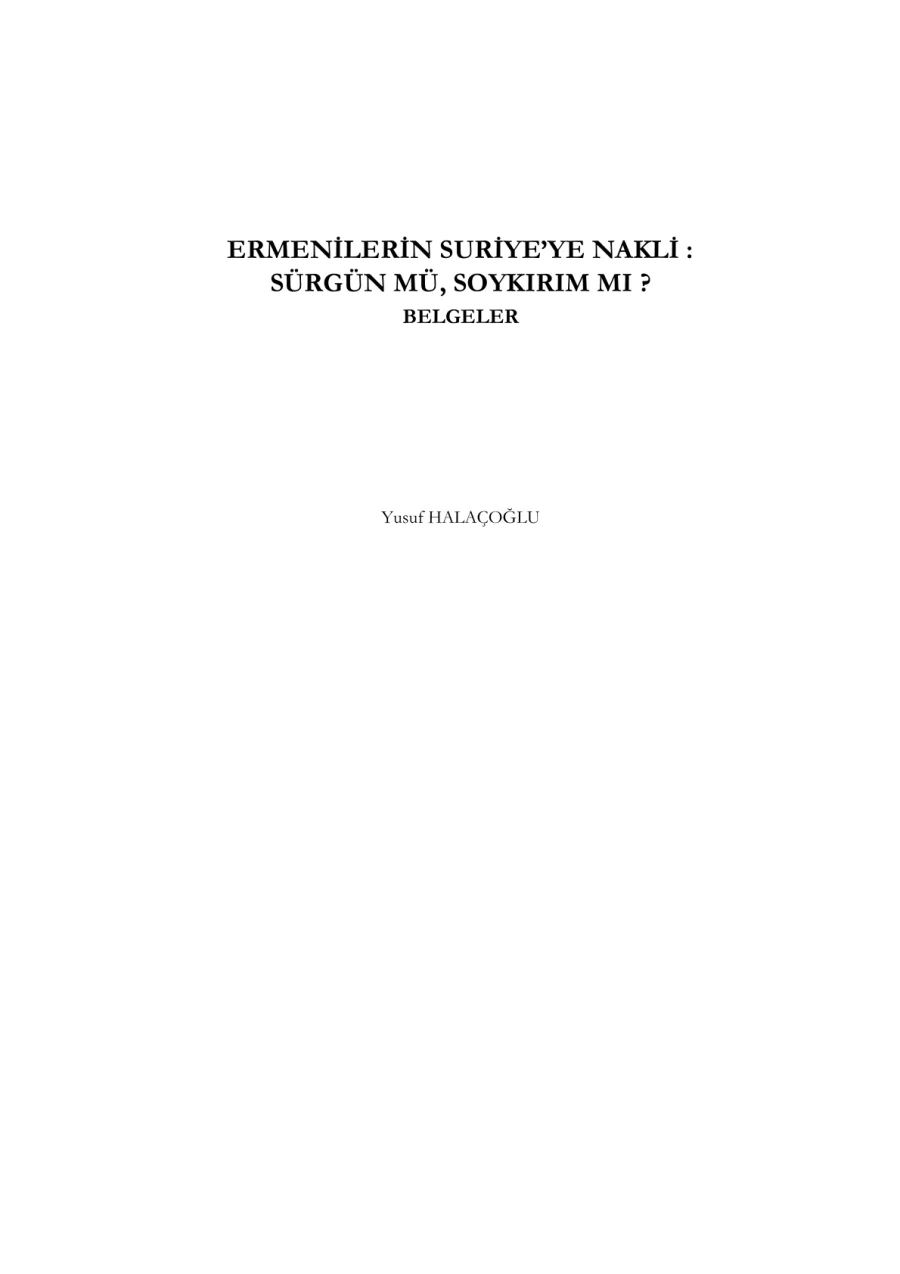 Sürgün mü Soykırım mı? kapak görseli