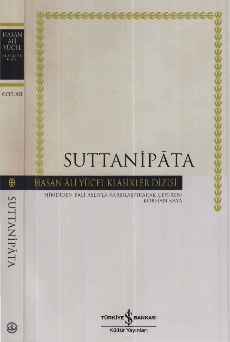 Suttanipata İş Bankası Yayınları kitap kapağı