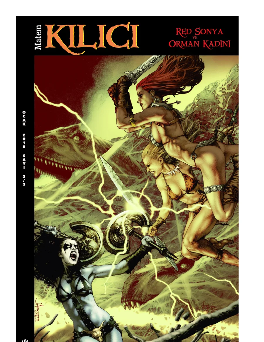 Swords of Sorrow: Red Sonja & Jungle Girl 3 kapak görseli