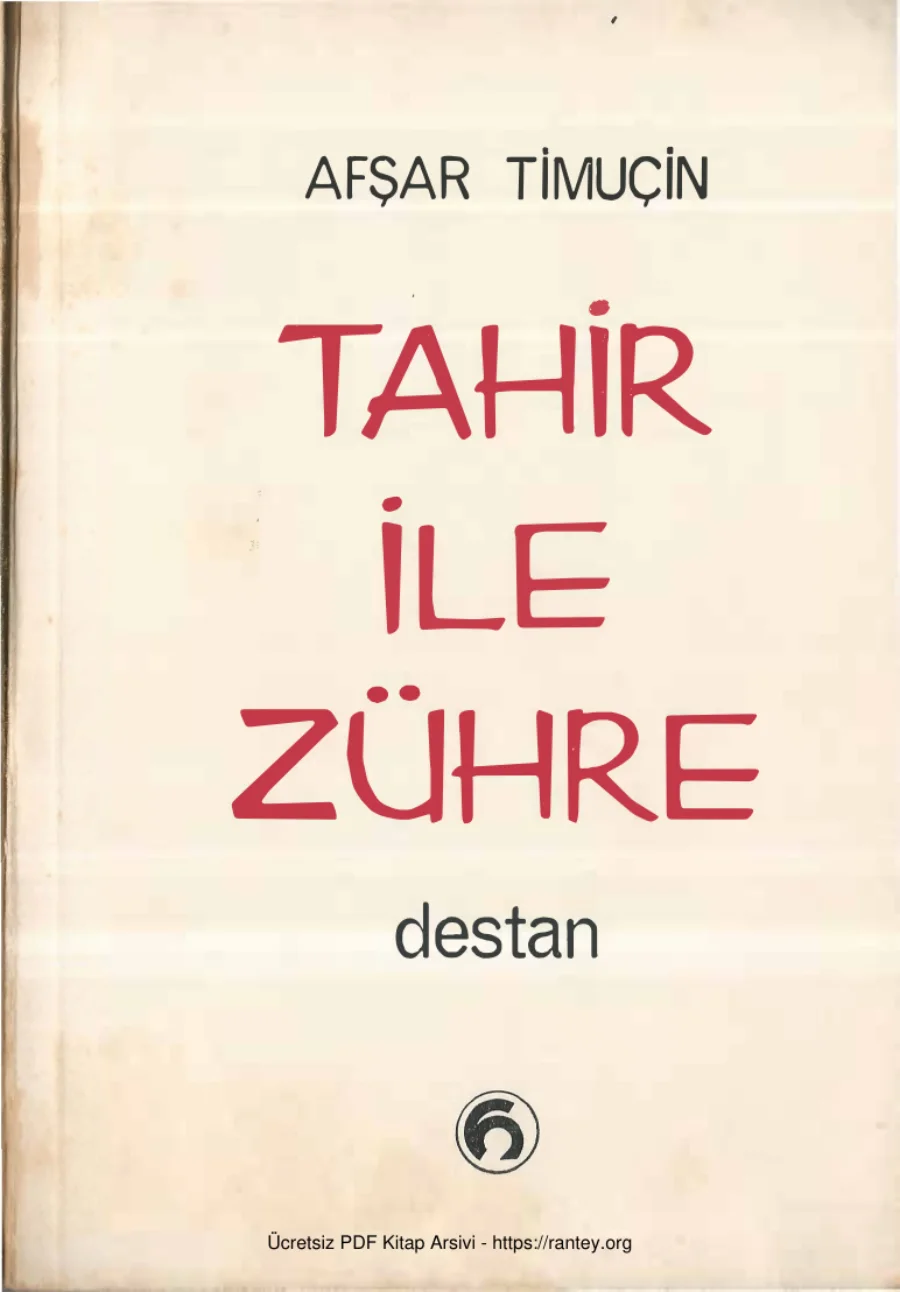 Tahir ile Zühre Destan kapak görseli
