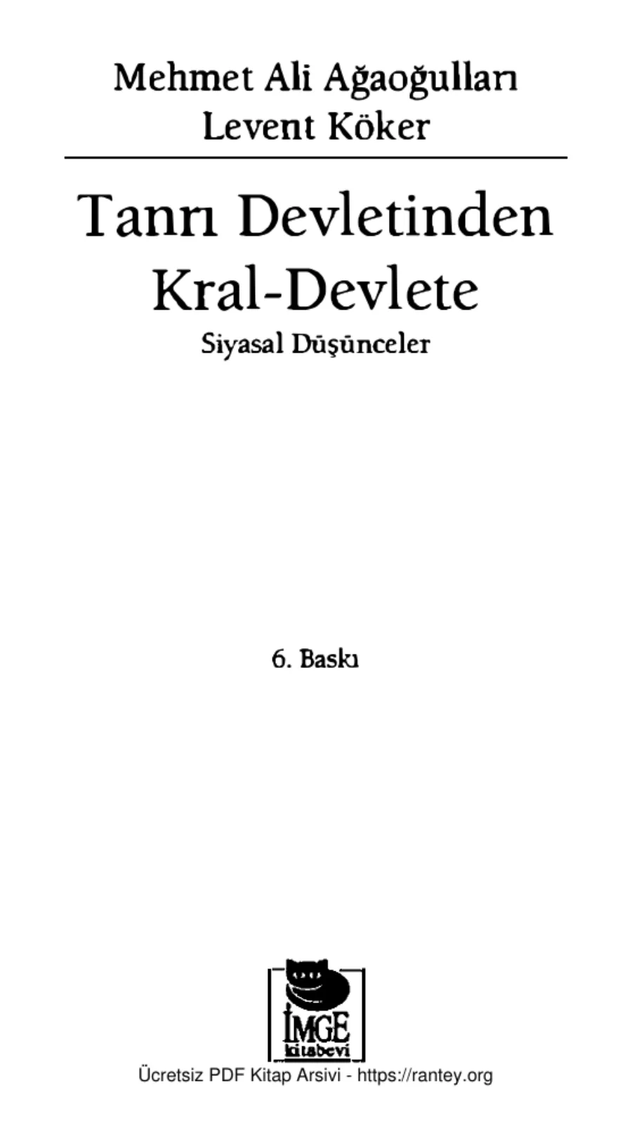 Tanrı Devletinden Kral Devlete kapak görseli