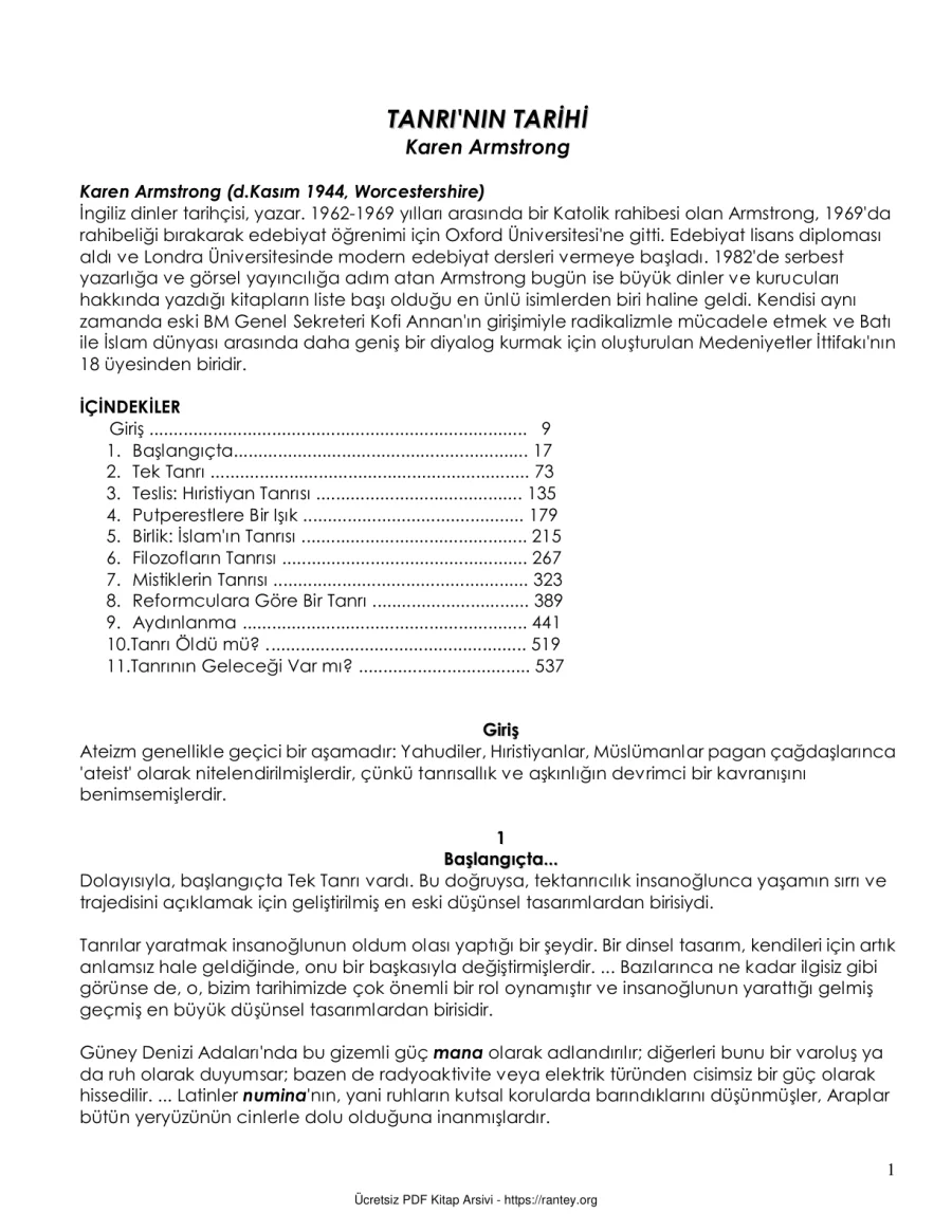 Tanrının Tarihi özet kapak görseli