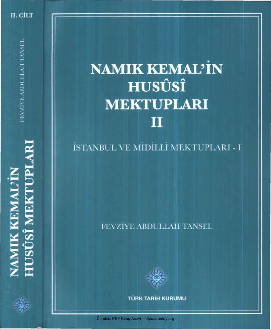 Tansel Namık Kemalin Hususi Mektupları Cİlt II kapak görseli