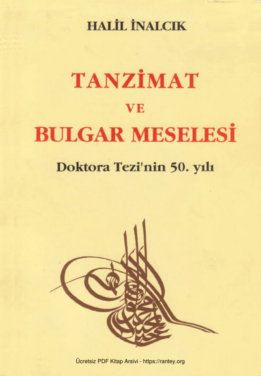 Tanzimat ve Bulgar Meselesi kapak görseli