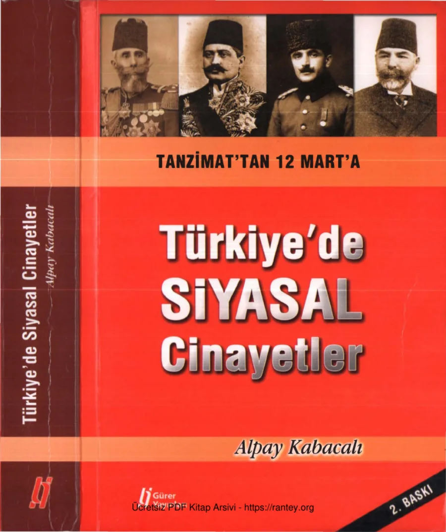 Tanzimattan 12 Marta Türkiyede Siyasal Cinayetler kapak görseli