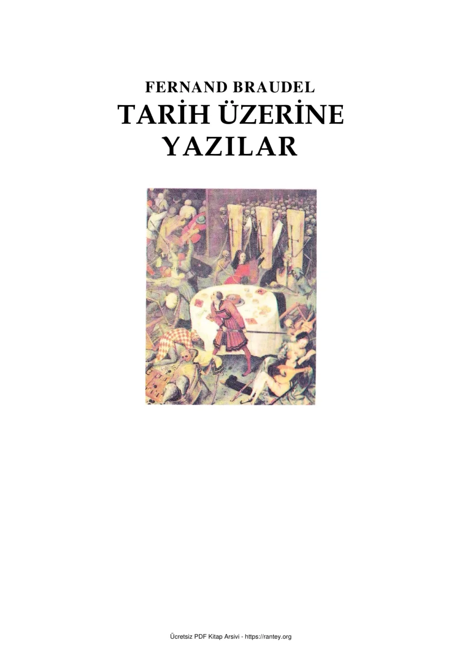 Tarih üzerine yazılar kapak görseli