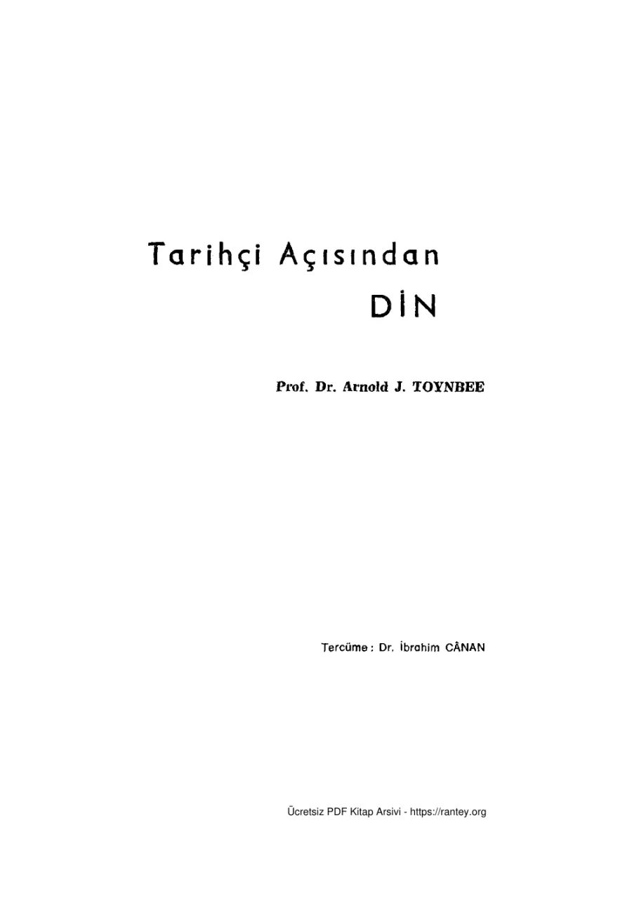 Tarihçi Açısından Din kapak görseli