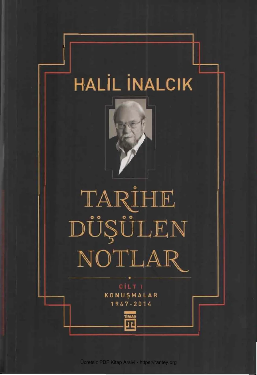 Tarihe Düşülen Notlar Cilt I kapak görseli