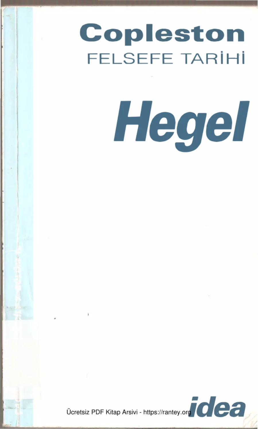 Tarihi Hegel Frederick Copleston kapak görseli