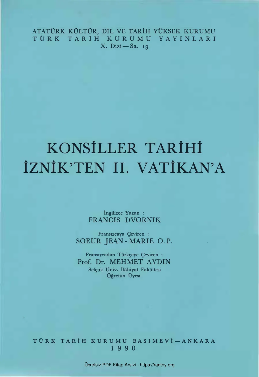 Tarihi İznikten II Vatikana kapak görseli