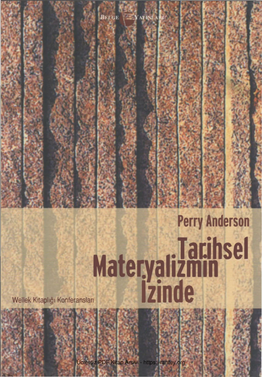 Tarihsel Materyalizmin İzinde Belge Yayınları kapak görseli