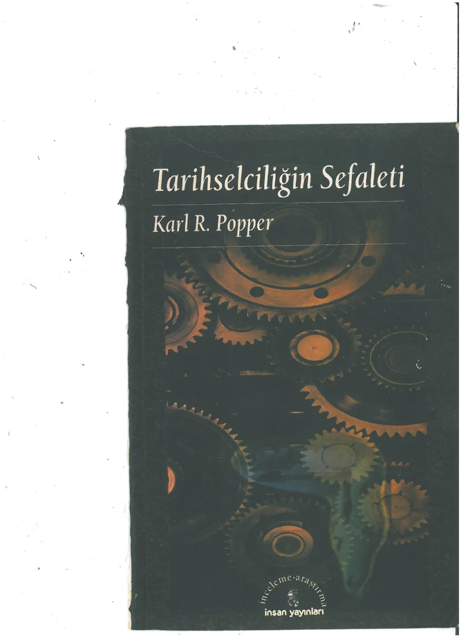 Tarihselciliğin Sefaleti kitap kapağı