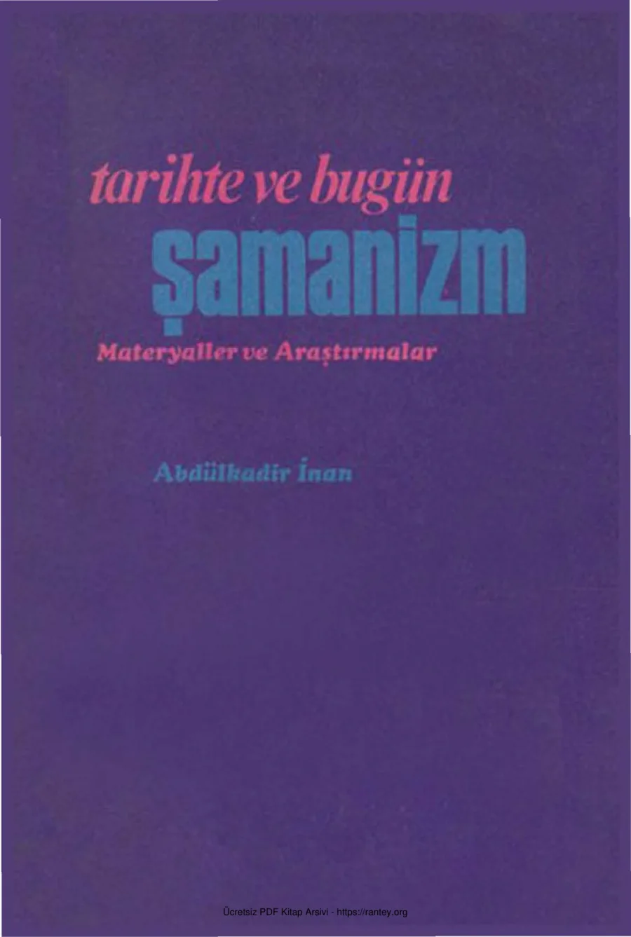 Tarihte ve Bugün Şamanizm kapak görseli