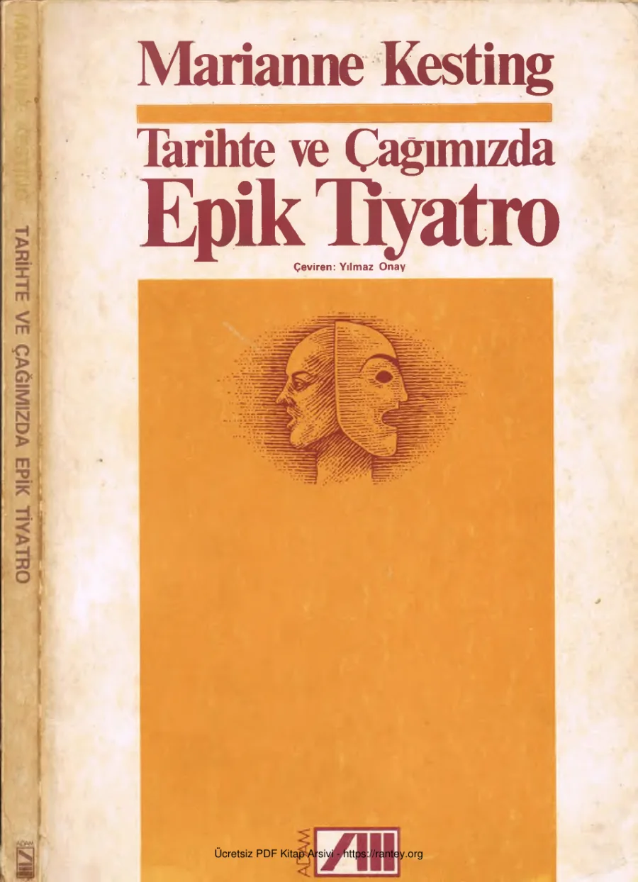 Tarihte ve Çağımızda Epik Tiyatro Adam Yayınları kapak görseli