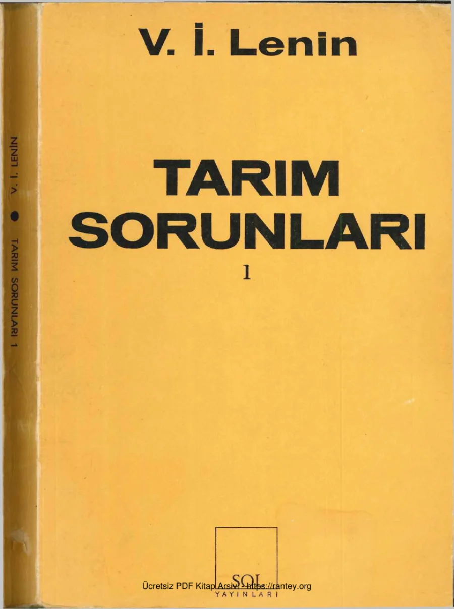 Tarım Sorunları 1 kapak görseli
