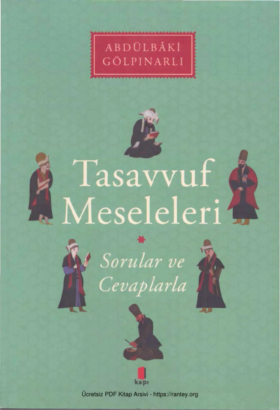 Tasavvuf Meseleleri kapak görseli
