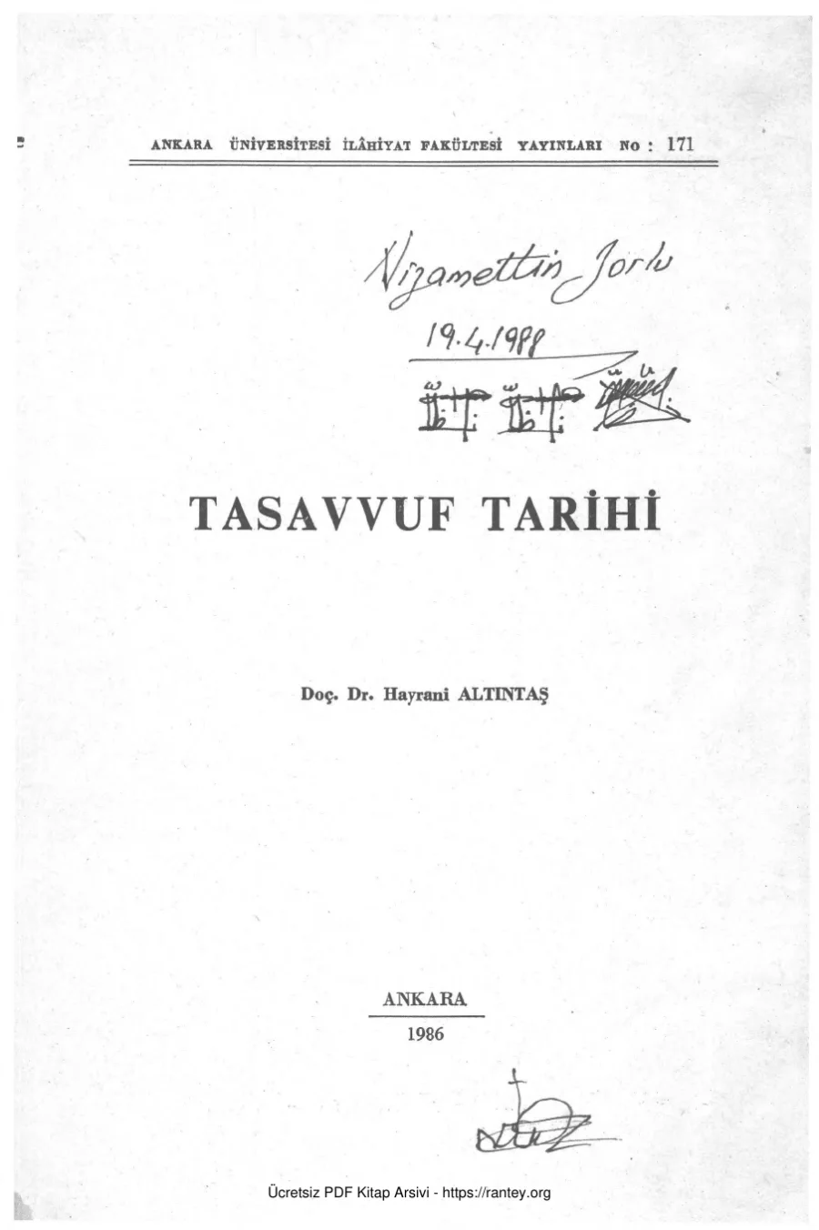 tasavvuf tarihi kapak görseli