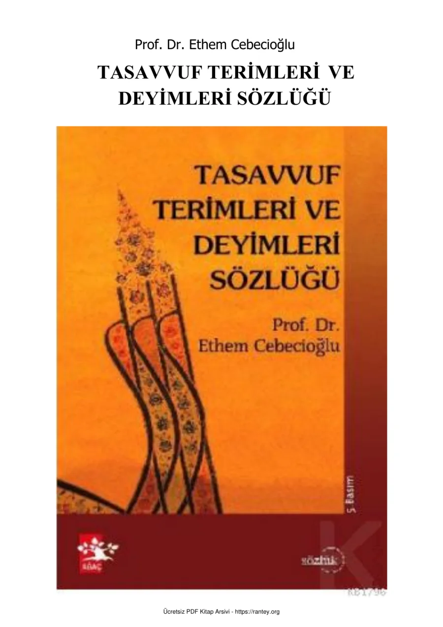 Tasavvuf Terimleri Sözlüğü kapak görseli
