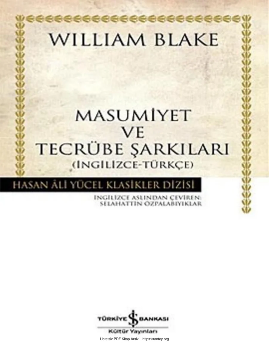 Tecrübe Şarkıları William Blake kapak görseli