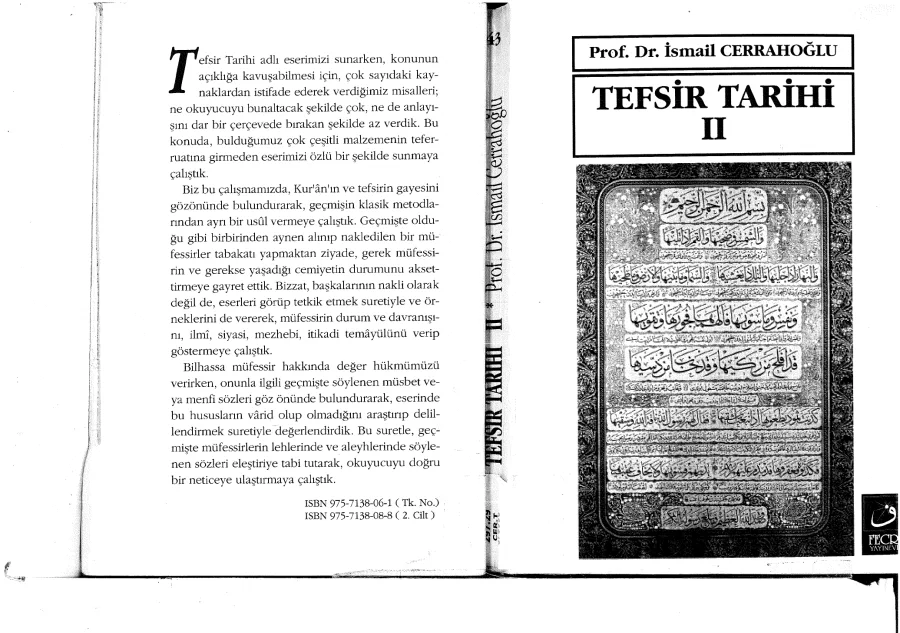 Tefsir Tarihi 2 kapak görseli
