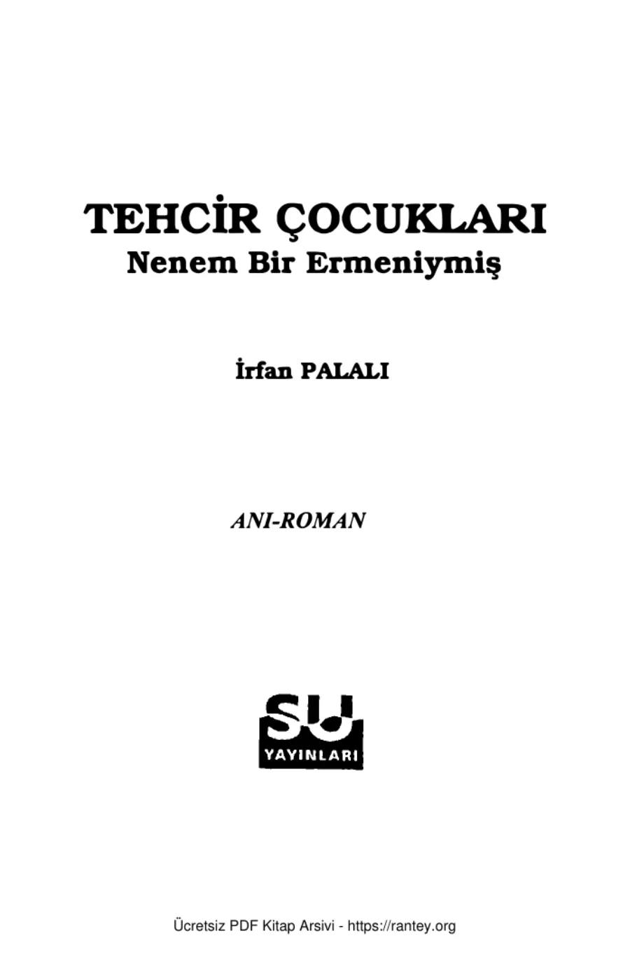 Tehcir Çocukları Su Yayınları kapak görseli