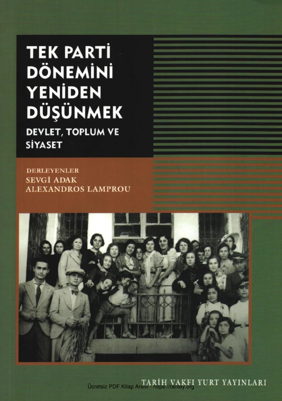 Tek Parti Dönemini Yeniden Düşünmek Tarih Vakfı Yurt Yayınları kapak görseli