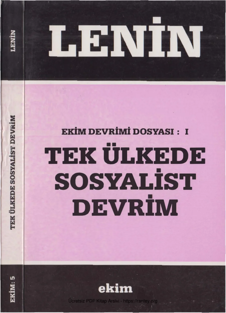 Tek Ülkede Sosyalist Devrim kapak görseli