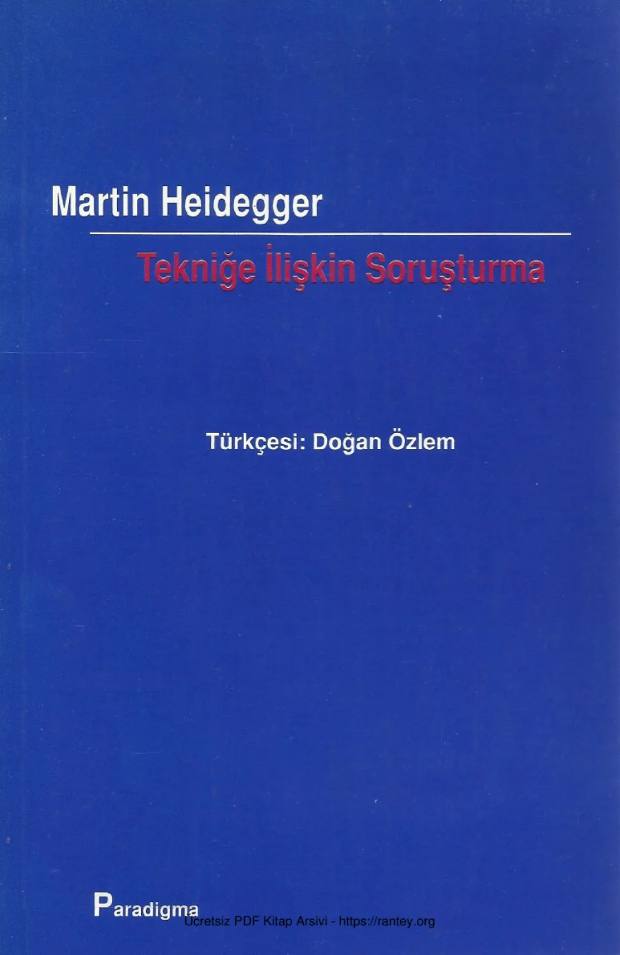 Tekniğe İlişkin Soruşturma kapak görseli