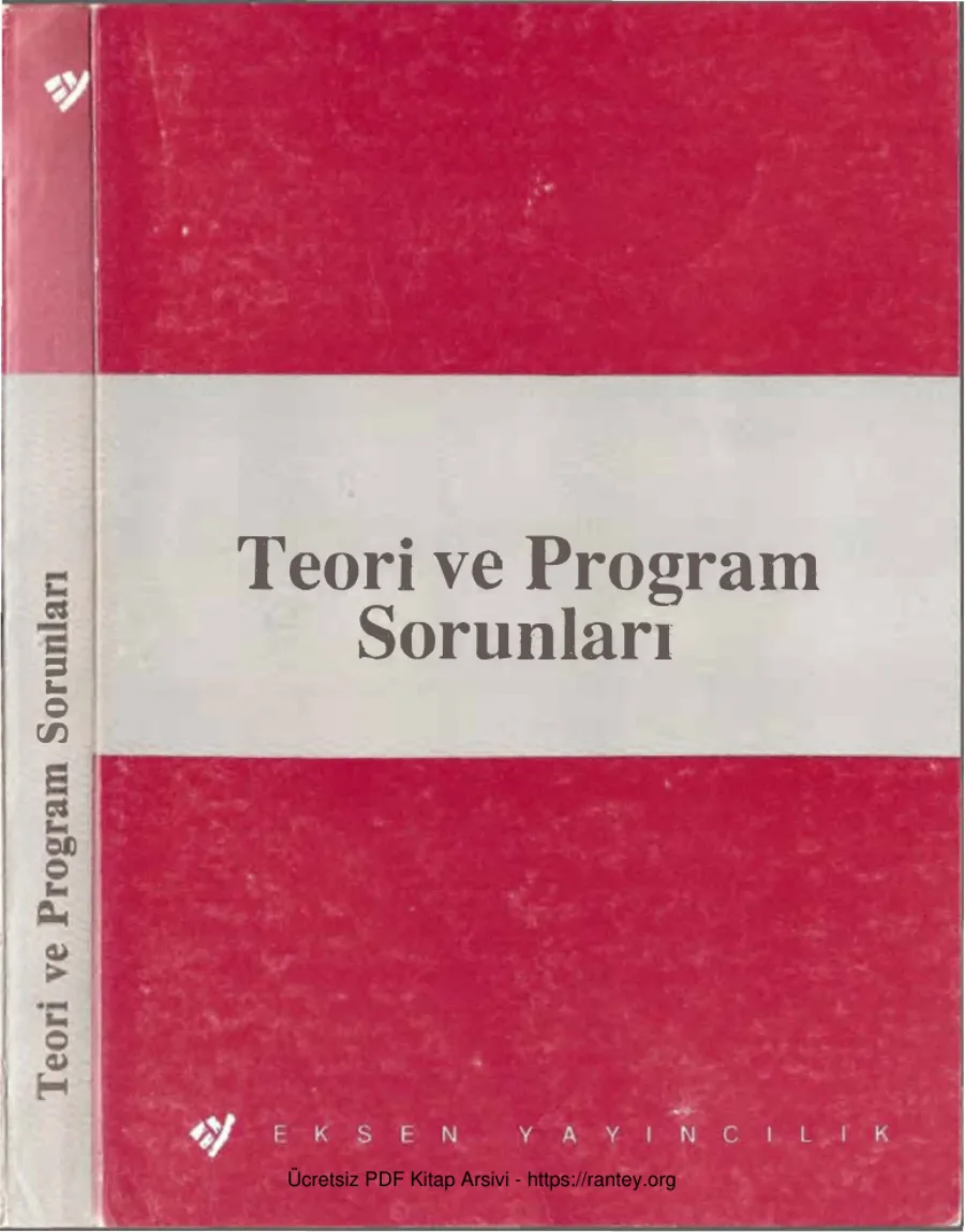 Teori ve Program Sorunları kapak görseli