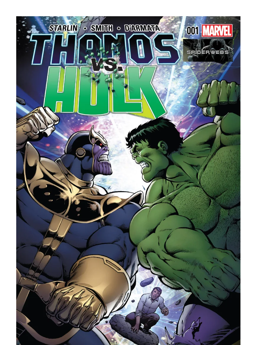 Thanos vs. Hulk 1 kapak görseli
