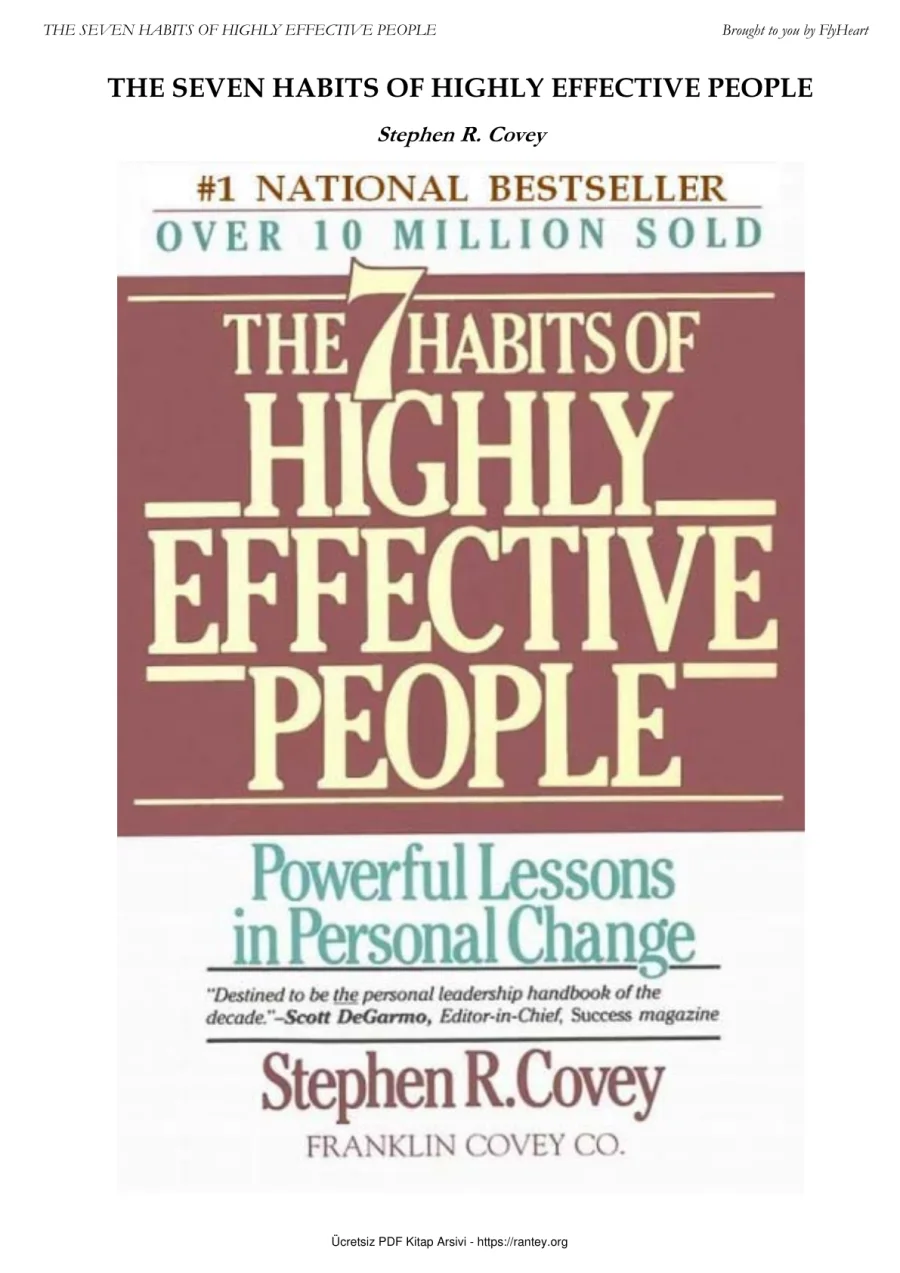 The 7 Habits of Highly Effective People kapak görseli