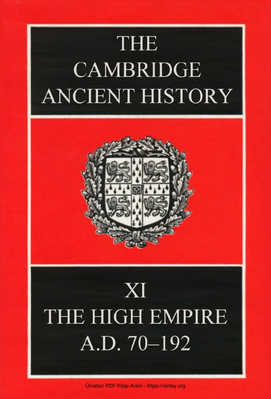 The Cambridge Ancient History Volume 11: The High Empire, AD 70–192 kapak görseli