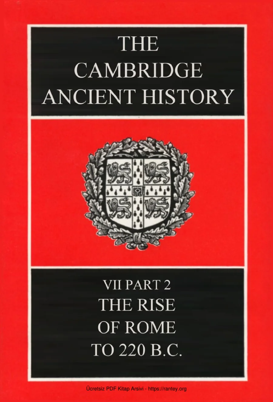 The Cambridge Ancient History Volume 7 Part 2: The Rise of Rome to 220 BC kapak görseli