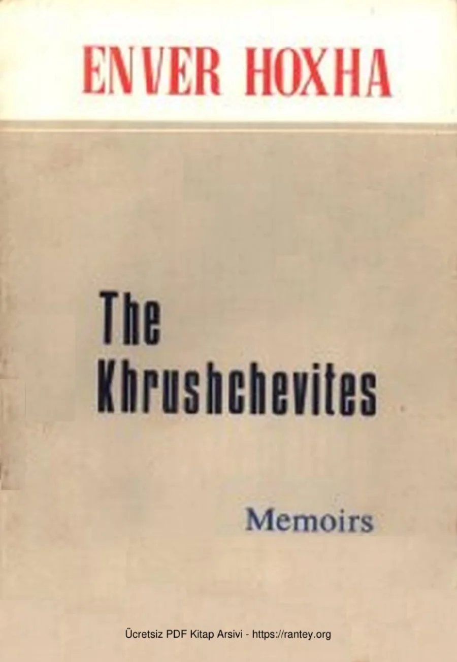 The Khrushchevites Memoirs kapak görseli
