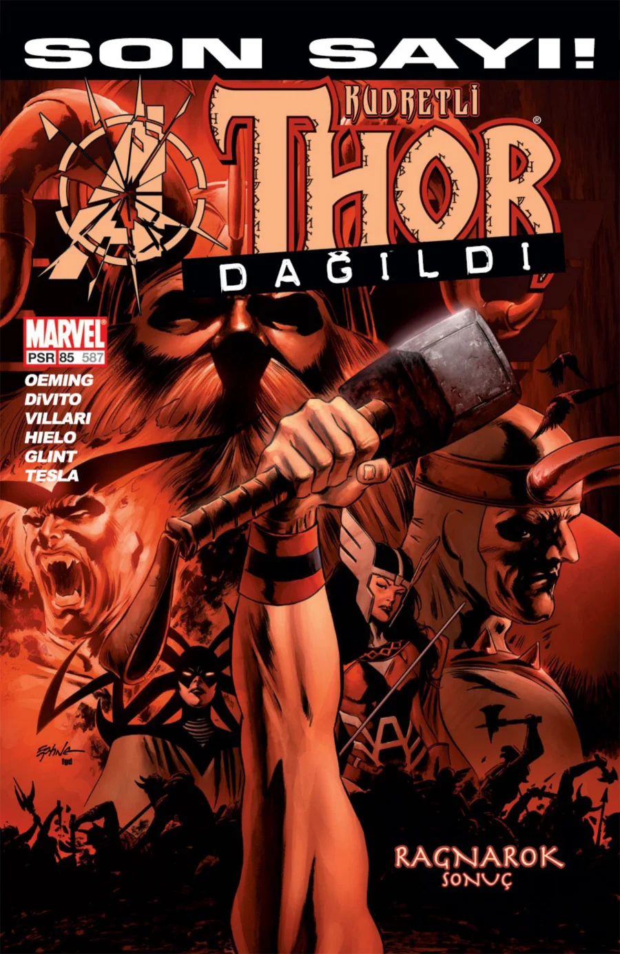Thor: Ragnarok 6 kapak görseli