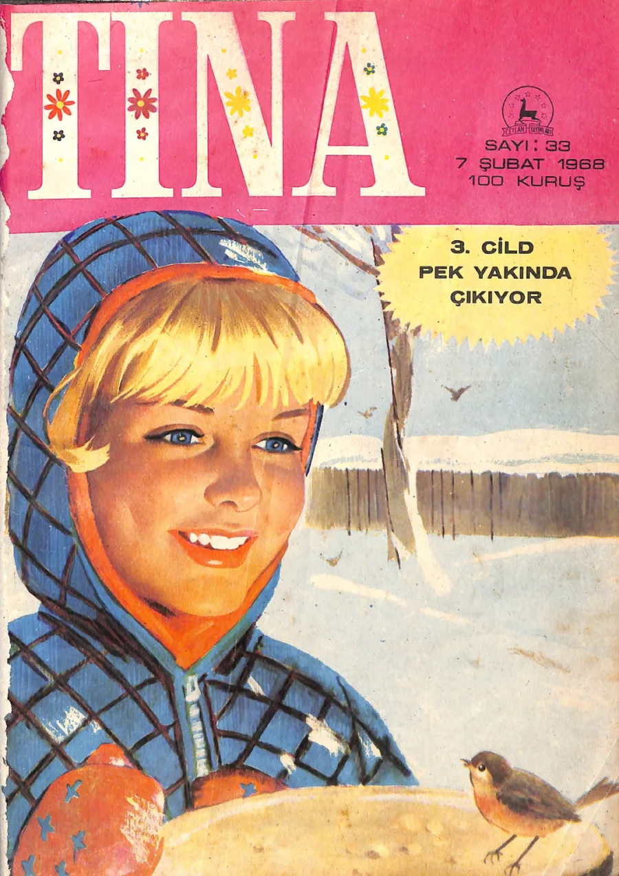 Tina Sayı 33 - 7 Subat 1968 kapak görseli