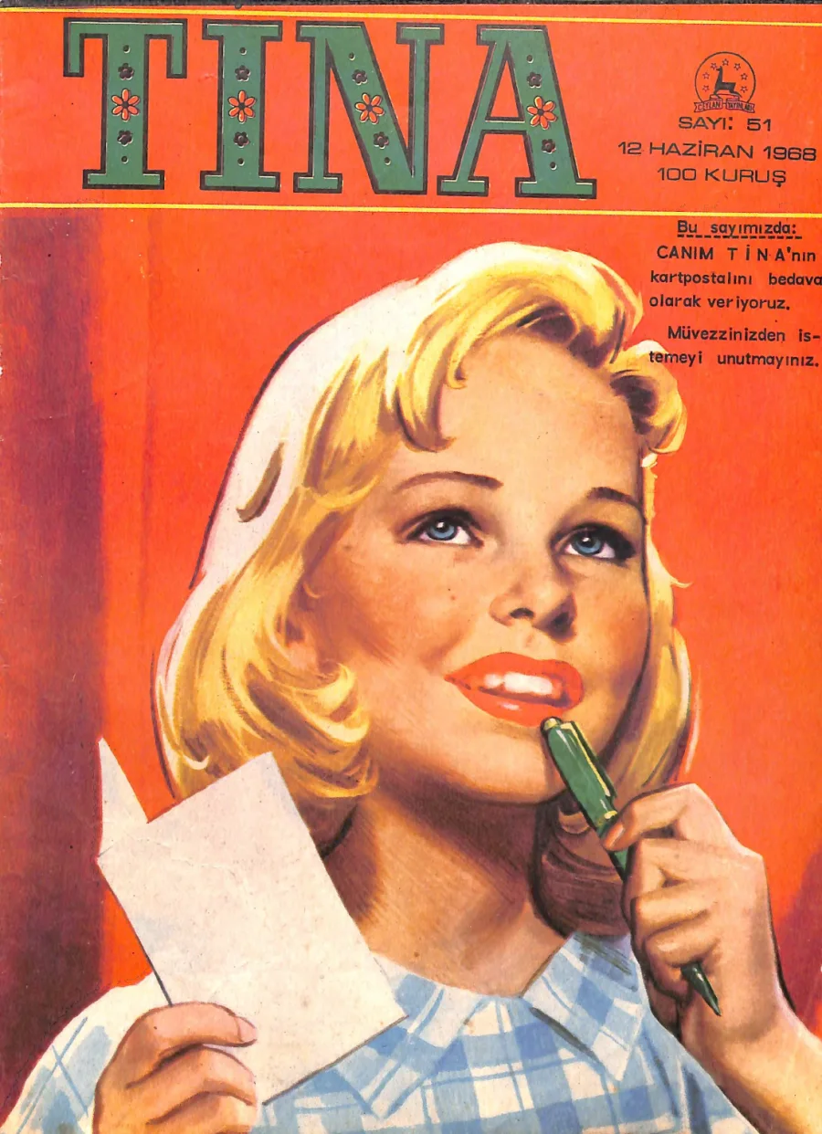 Tina Sayı 51 - 12Haziran 1968 kapak görseli