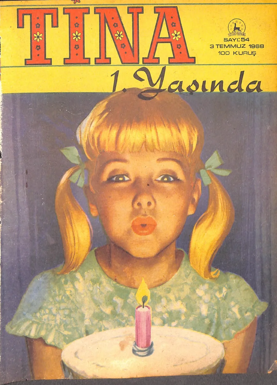Tina Sayı 54 - 3 Temmuz 1968 kapak görseli