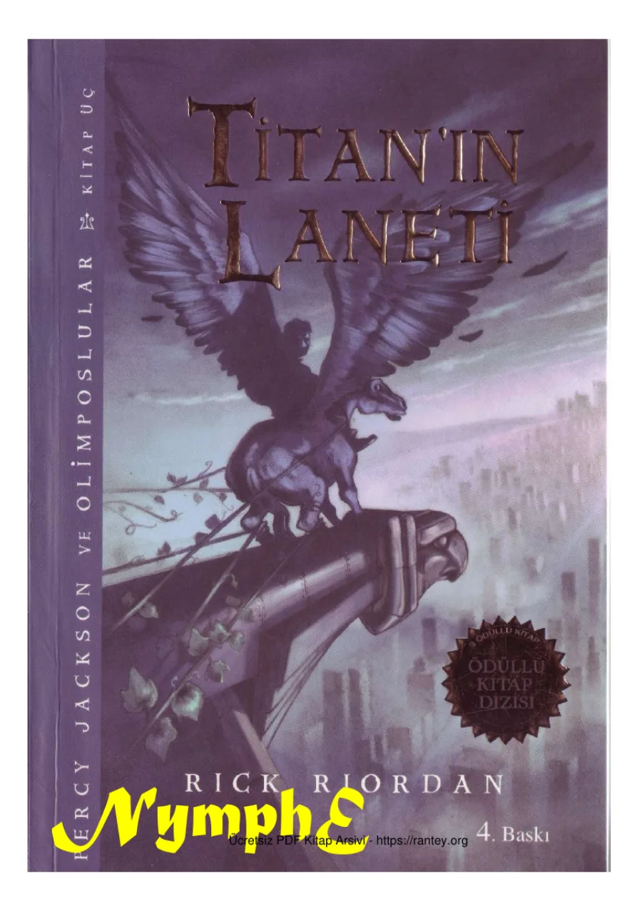Titanın Laneti Percy Jackson ve Olimposlular 3 kapak görseli