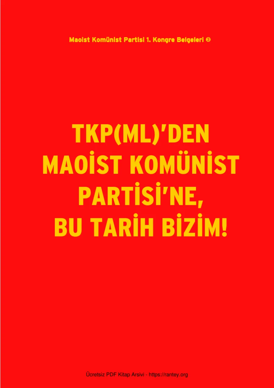 TKP ML Tarihi kapak görseli
