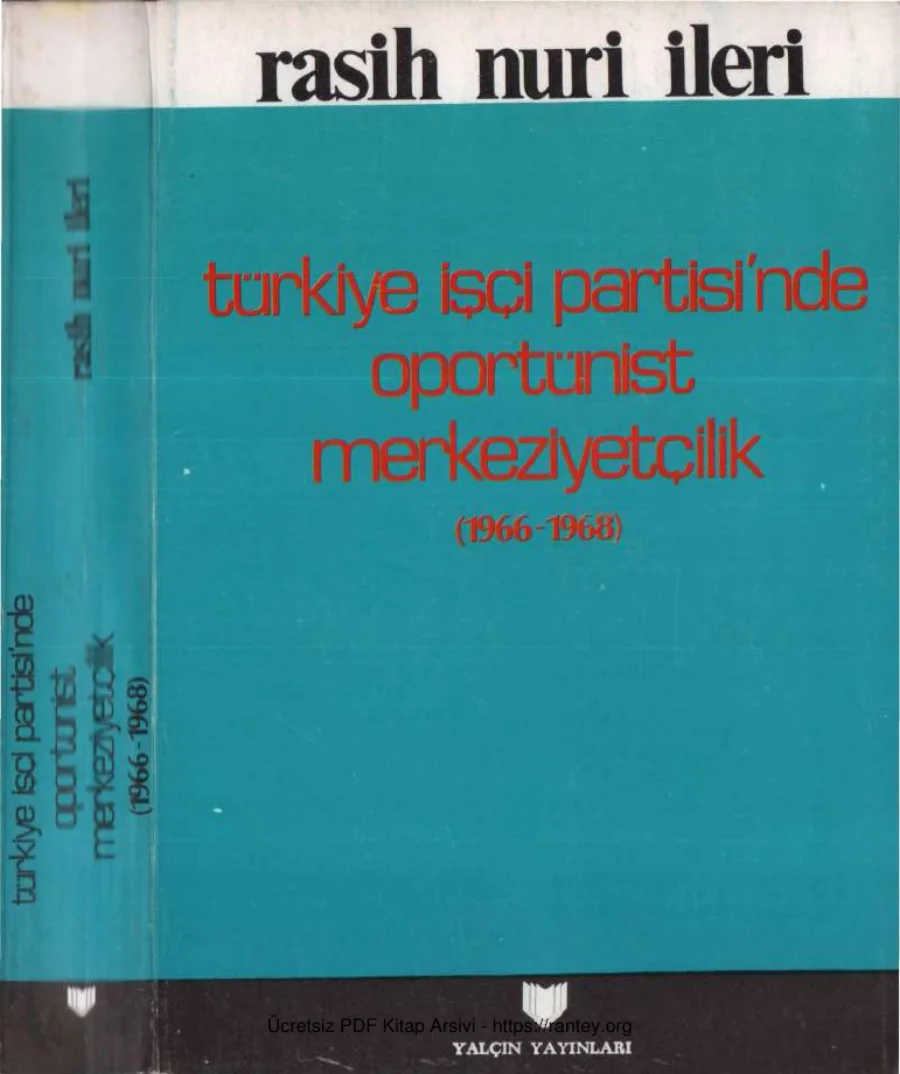 TKPinde Oportinist Merkeziyetçilik kapak görseli