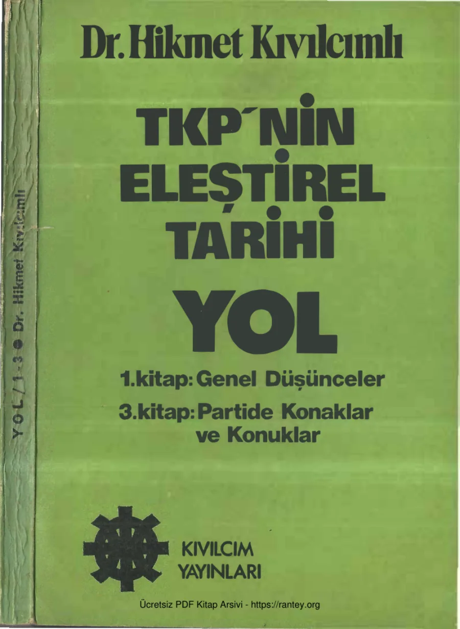 TKPnin eleştirel Tarihi Yol kapak görseli