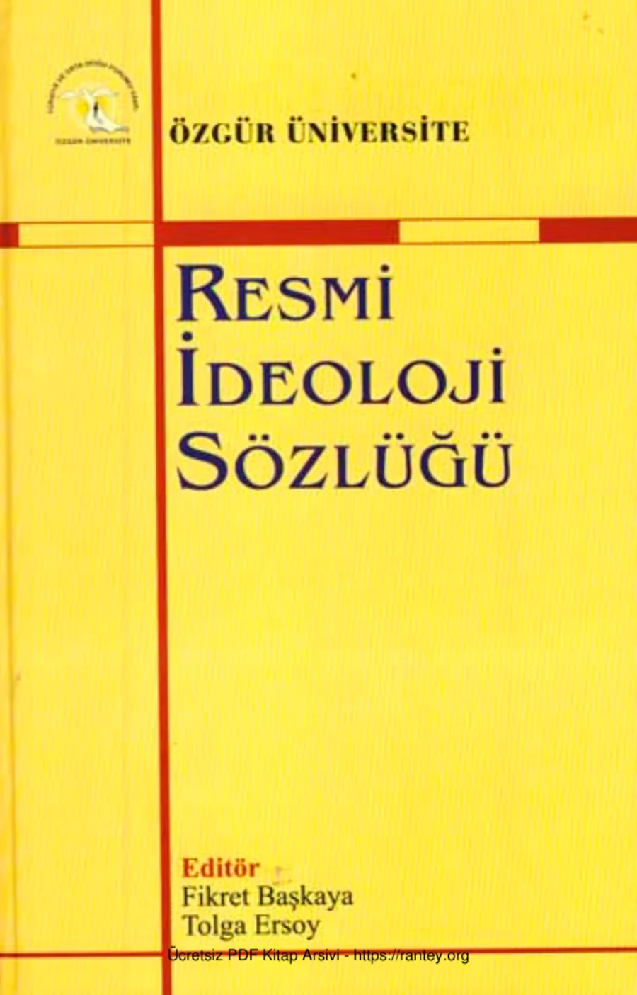 Tolga Ersoy Resmi İdeoloji Sözlüğü Özgür kapak görseli