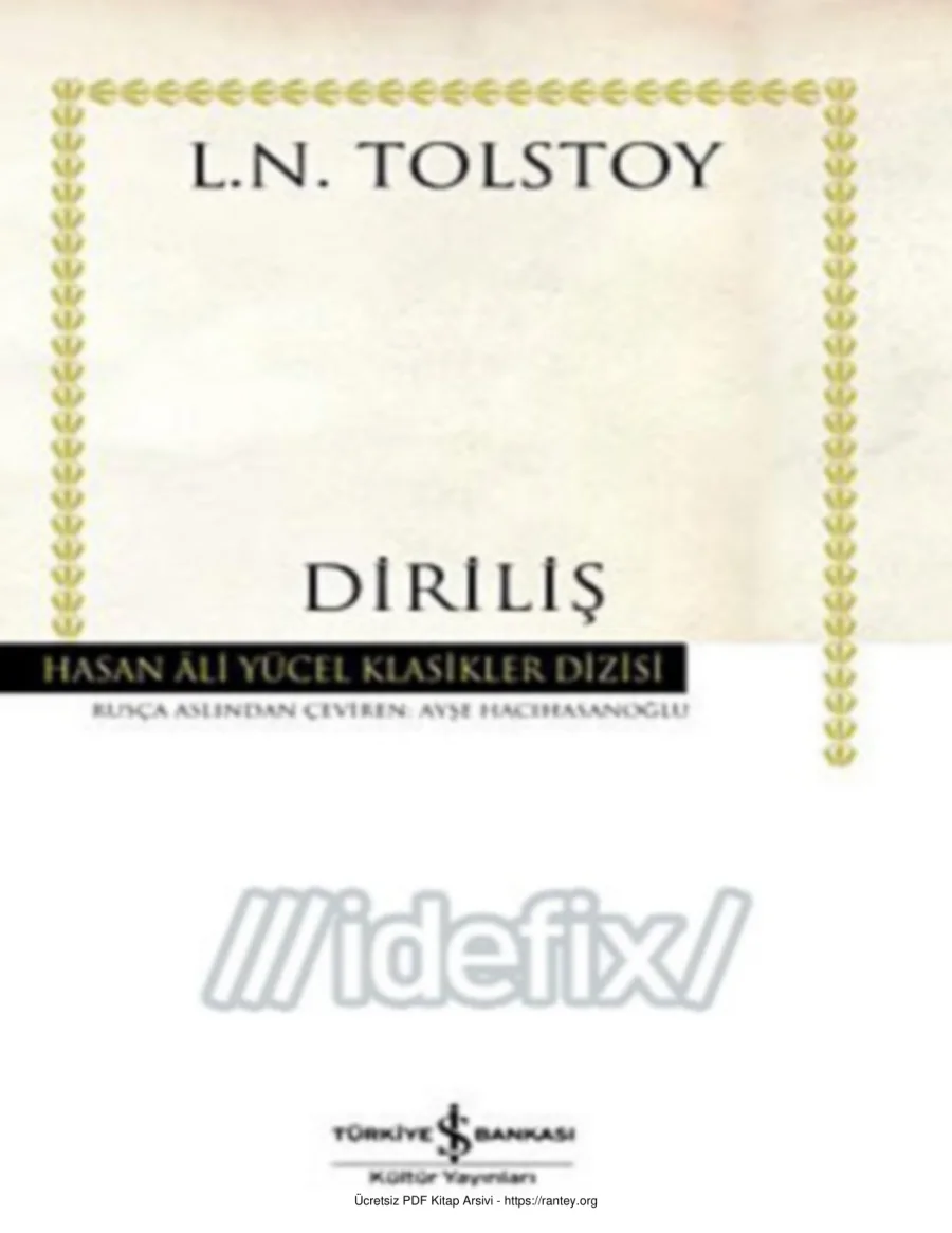 Tolstoy Diriliş kapak görseli