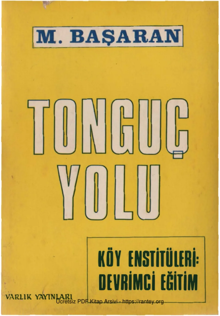 Tonguç Yolu kapak görseli