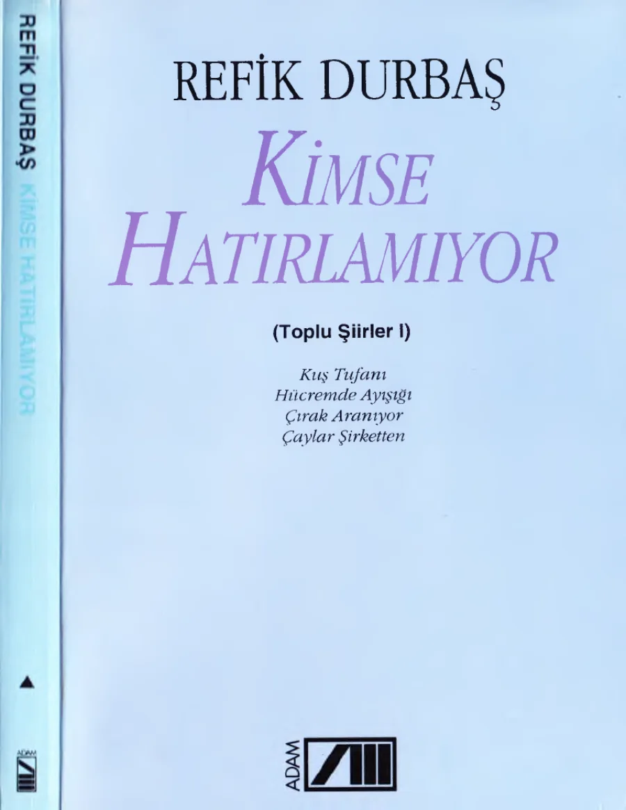 Toplu Şiirler 1 Kimse Hatırlamıyor kapak görseli