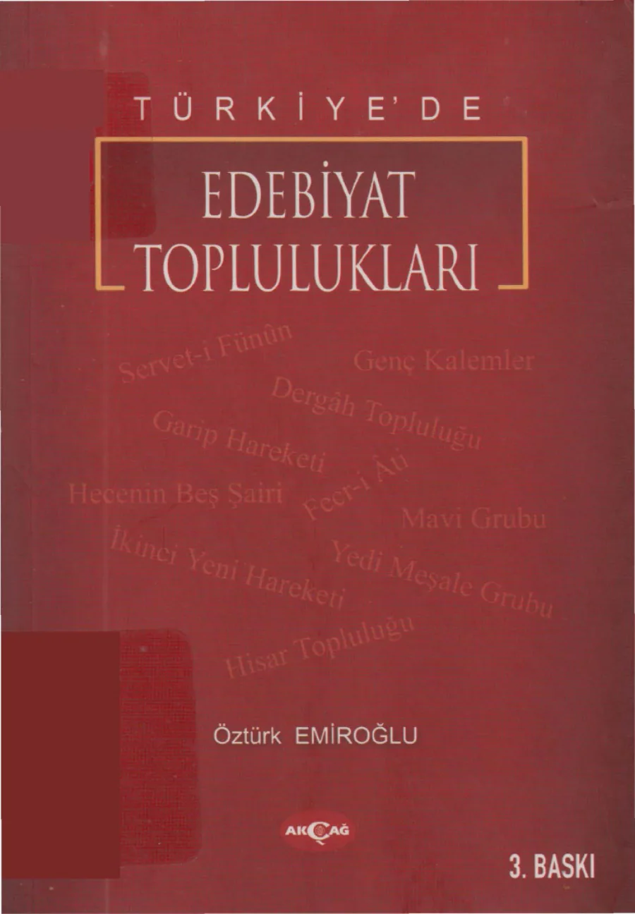 Toplulukları kitap kapağı